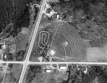 Alpena Drive-In Theatre - Aerial Photo - Photo From Terraserver (newer photo)